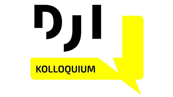 Ein Logo in Form einer Sprechblase mit den Initialen DJI und darunter dem Wort Kolloquium