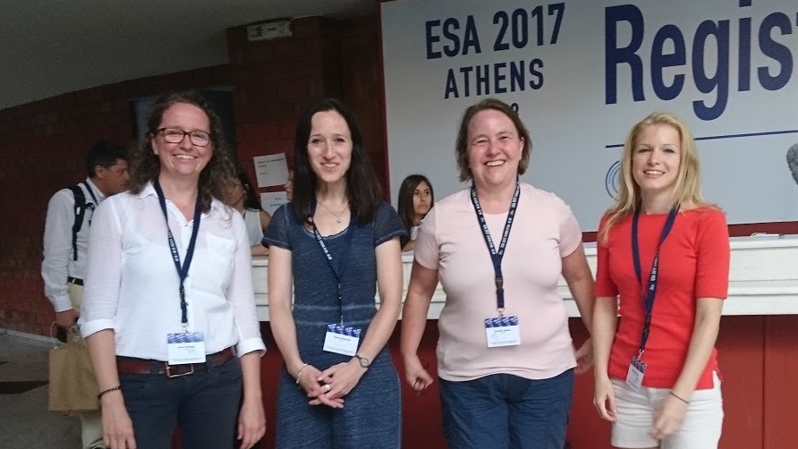 V.l.n.r.: Dr. Karen Hemming, Tabea Schlimbach, Dr. Christine Steiner, Magdalena Gerum; Foto: privat